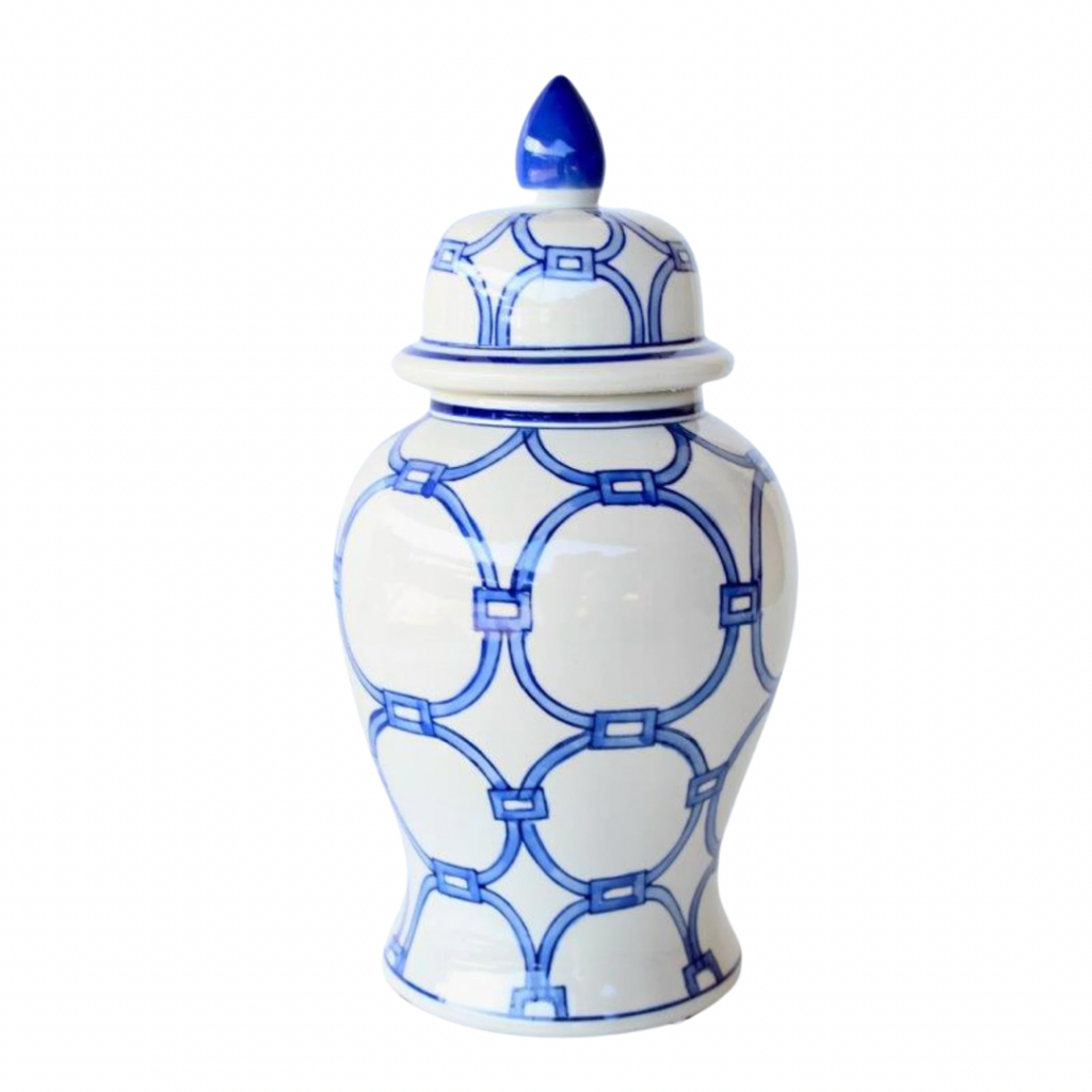 Blue and white ginger jar - Excluso lifestyle collective