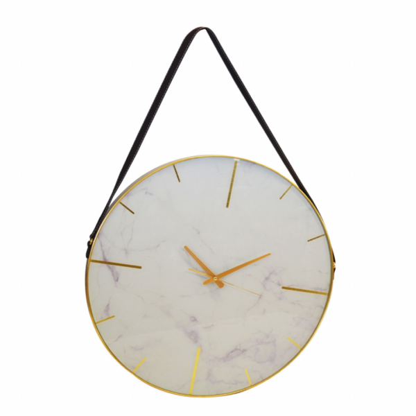 Glass clock marble